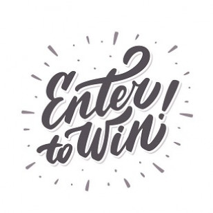 Enter to win. Hand lettering. Vector hand drawn illustration.